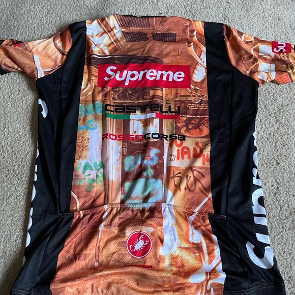Supreme Castelli Cycling Jersey with Red and Brown Graffiti - Picture 5 of 5